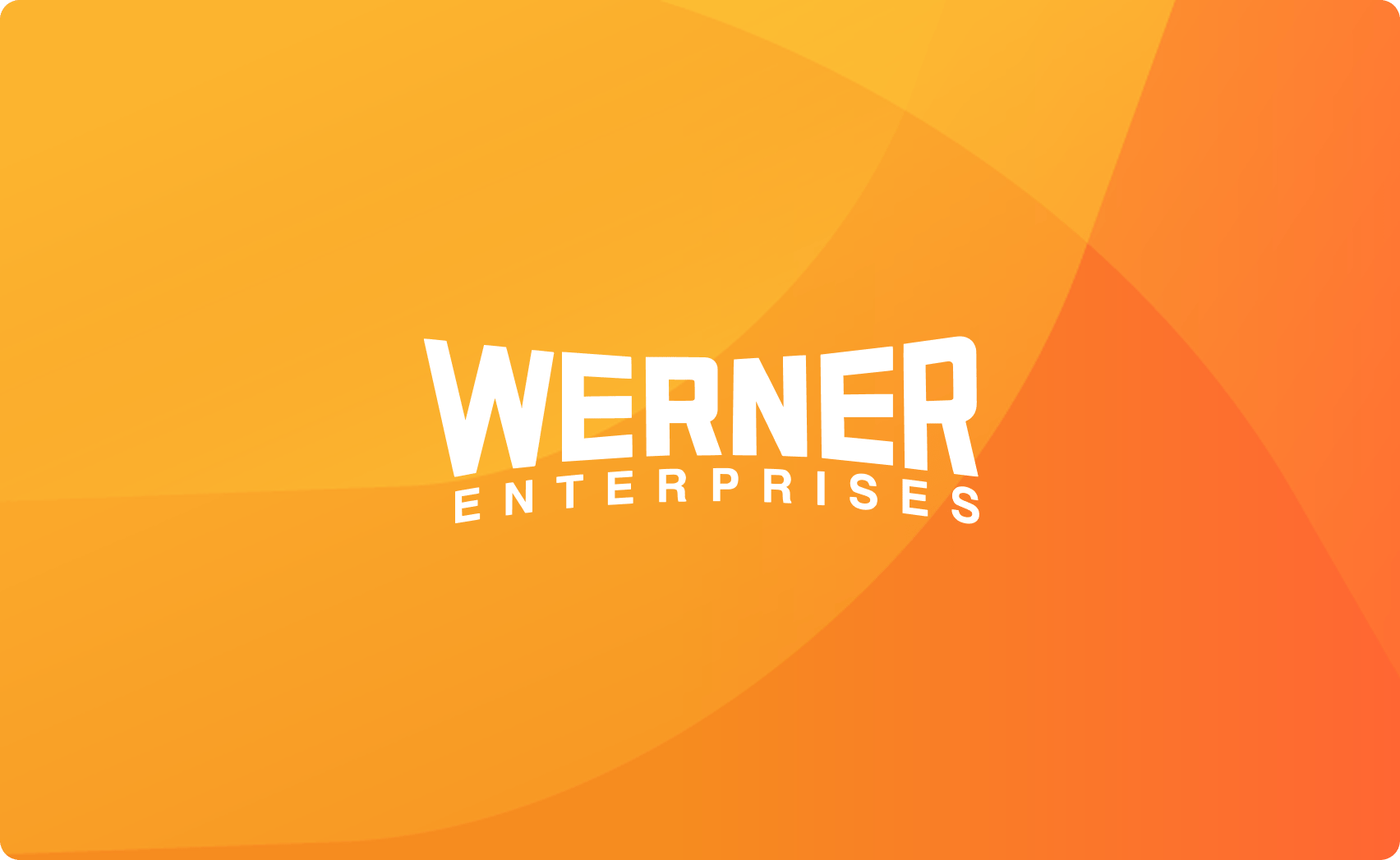 Werner 기업 - 로고 - 사례 연구 오렌지색 배경